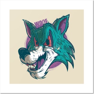 WOLF CARTOONS Design T-shirt STICKERS CASES MUGS WALL ART NOTEBOOKS PILLOWS TOTES TAPESTRIES PINS MAGNETS MASKS T-Shirt Posters and Art